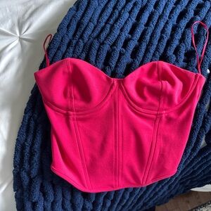Women's Pink Bustier Top